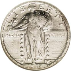 1918/7-S 25C AU50 NGC. FS-008.5. The crossbar and down 