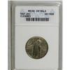 Image 1 : 1921 25C --Cleaned--ANACS. MS60 Details. The luster is 