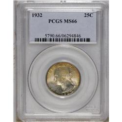 1932 25C MS66 PCGS. A nicely struck example from the f 