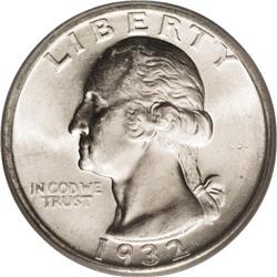 1932-D 25C MS64 ICG. As one of only 436,800 quarters p 