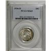 Image 1 : 1936-D 25C MS65 PCGS. This Gem has hazy patina over mu 