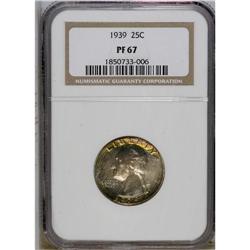 1939 25C PR67 NGC. The deep reflectivity of this examp 