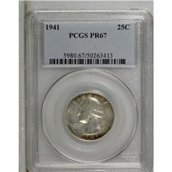 1941 25C PR67 PCGS. Thin haze covers much of this Supe 