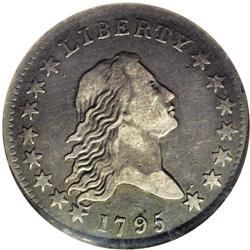 1795 50C 2 Leaves VF35 NGC. O-119, R.4. The reverse ha 