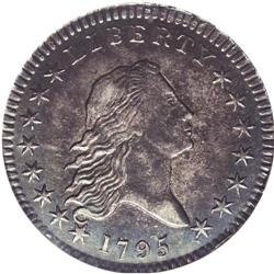 1795 50C 2 Leaves AU58 NGC. O-104, R.4. The recut M in 