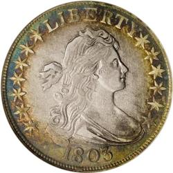 1803 50C Large 3 AU50 ANACS. O-102a, R.3. This variety 