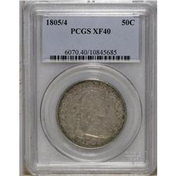 1805/4 50C XF40 PCGS. O-101, R.3. A significantly worn 