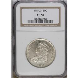 1814/3 50C AU58 NGC. O-101, R.2. A touch of highpoint 