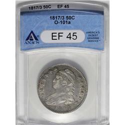 1817/3 50C XF45 ANACS. O-101a, R.2. A well struck Choi 