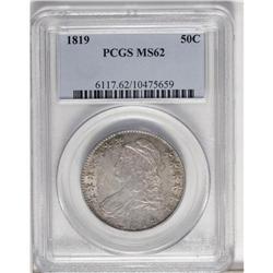 1819 50C MS62 PCGS. O-108, R.3. Dusky dove-gray and ta 