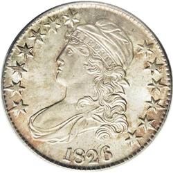 1826 50C MS64 PCGS. O-111, R.2. This piece has the obv 