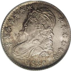 1830 50C Small 0 MS65 PCGS. O-101, R.1. Identifiable b 