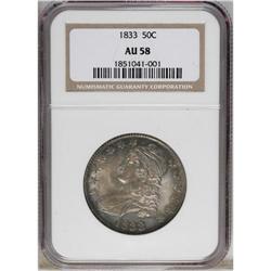 1833 AU 58 NGC. Toned. 