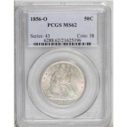 1856-O 50C MS62 PCGS. A lovely New Orleans piece, nice 
