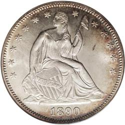 1890 50C MS67 NGC. This is a scarce date that is seldo 