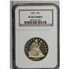 Image 3 : 1865 50C PR66 Cameo NGC. Few of the 500 proof half dol 