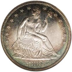 1884 50C PR66 NGC. This is a truly beautiful Premium G 