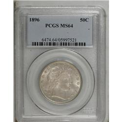 1896 50C MS64 PCGS. A highly lustrous example that has 