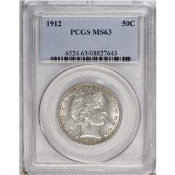 1912 50C MS63 PCGS. Select and nicely struck with pret 