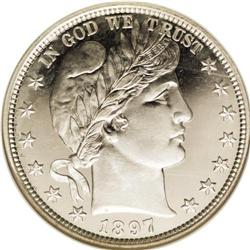 1897 50C PR68 Ultra Cameo NGC. The reverse provides sp 