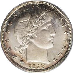 1898 50C PR68 Cameo PCGS. This year saw 735 proofs pro 