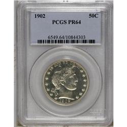 1902 50C PR64 PCGS. A touch of golden patina adds colo 
