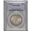Image 1 : 1916-D 50C MS64 PCGS. A nicely struck and satiny silve 