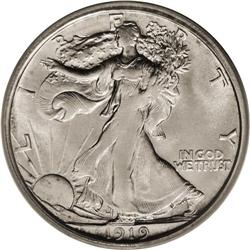 1919-D 50C MS62 PCGS. The ''19-D is one of the most ch 