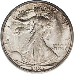 1927-S 50C MS65 PCGS. Most 1927-S half dollars immedia 