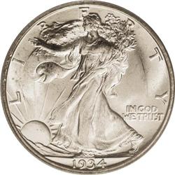 1934-S 50C MS65 PCGS. The 1934-S is one of the scarces 