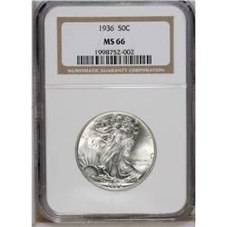 1936 50C MS66 NGC. Boldly struck and brilliant with st 