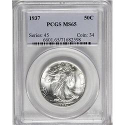 1937 50C MS65 PCGS. White on both sides with several l 