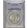 Image 1 : 1938 50C MS66 PCGS. A lustrous silver-gray piece that 