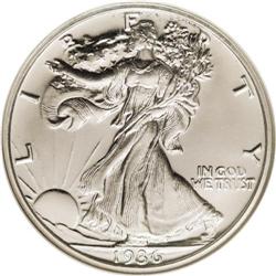 1936 50C PR65 S NGC. This brilliant specimen has seam 