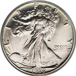 1936 50C PR65 PCGS. This lovely Gem has noticeable con 