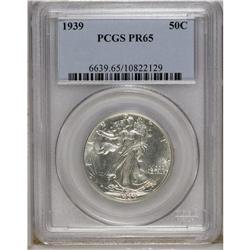 1939 50C PR65 PCGS. Both sides of this wonderfully pre 