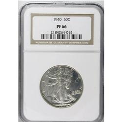 1940 50C PR66 NGC. A lovely Premium Gem from the first 