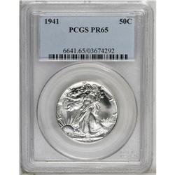 1941 50C PR65 PCGS. A boldly defined and essentially u 