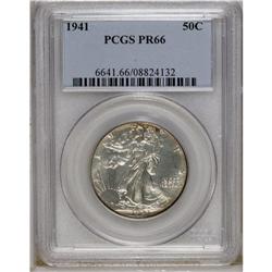 1941 50C PR66 PCGS. Exceeding brilliant surfaces are d 