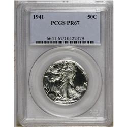 1941 50C PR67 PCGS. Deeply reflective and brilliant, t 