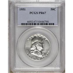 1951 50C PR67 PCGS. A deeply reflective and essentiall 