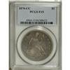 Image 1 : 1870-CC S$1 Fine 15 PCGS. The well-worn devices are re 