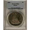 Image 3 : 1866 S$1 Motto PR64 PCGS. According to proof Seated do 