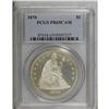 Image 3 : 1870 S$1 PR65 Cameo PCGS. Satiny mint frost abounds ov 