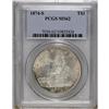 Image 1 : 1874-S T$1 MS62 PCGS. A nicely struck piece that has p 