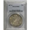 Image 1 : 1877-S T$1 MS62 PCGS. Nicely struck, though lightly ab 