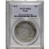 Image 3 : 1873 T$1 PR63 PCGS. The iridescent aquamarine reverse 