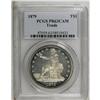 Image 3 : 1879 T$1 PR63 Cameo PCGS. Pleasing frost distinguishes 
