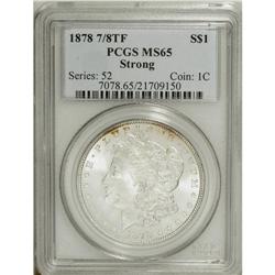1878 7/8TF S$1 Strong MS65 PCGS. Bright, highly lustro 