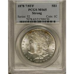 1878 7TF S$1 Reverse of 1878 MS65 PCGS. The obverse is 